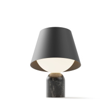 Koncept Inc DDT-S-MAB-MTB - Dude Table Lamp (Marquina Black) w/ Matte Black Shade